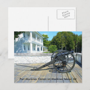 Carte Postale Canon Fort Mackinac à l'île Mackinac