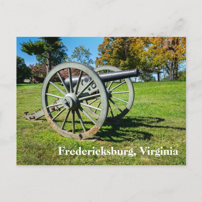 Carte Postale Canon sur le champ de bataille de Fredericksburg (Devant)