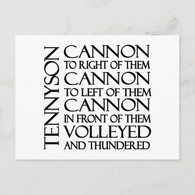 Carte Postale Canons (Devant)