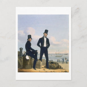 Carte Postale Canons, canots et charpentiers, plaque 11 de