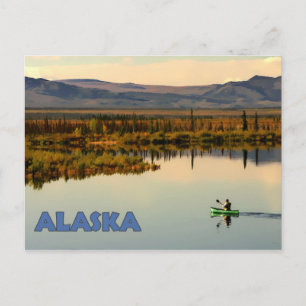 Carte Postale Canot Alaska