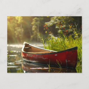 Carte Postale Canot dans une rivière