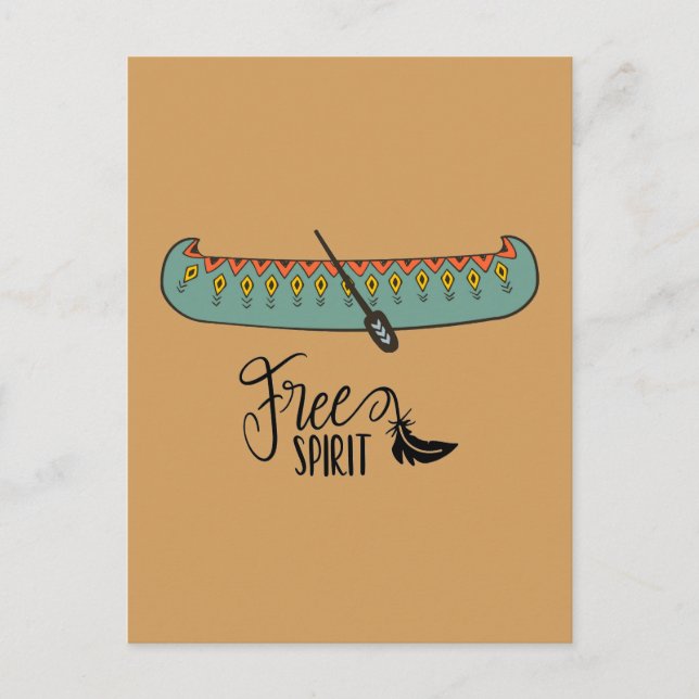 Carte Postale Canot Spirit Libre (Devant)