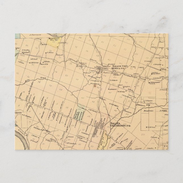 Carte Postale Canton de Cranberry (Devant)