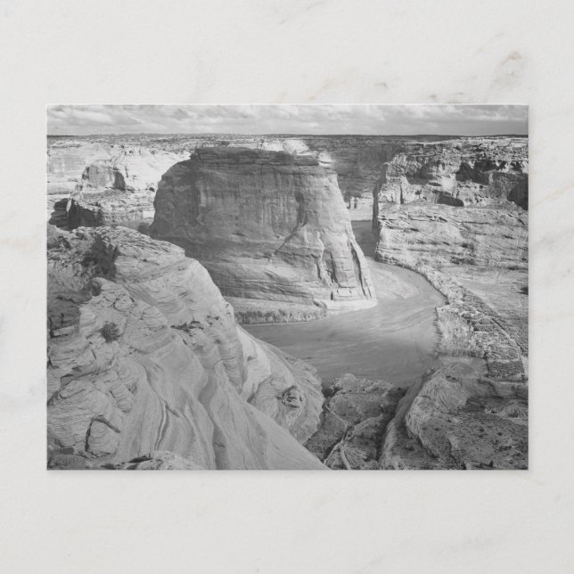 Carte Postale Canyon Ansel Adams noir et blanc Photographie (Devant)
