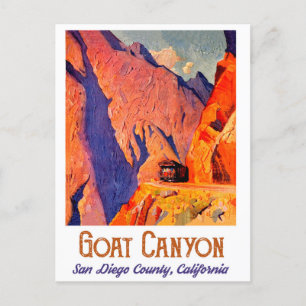 Carte Postale Canyon de chèvre, San Diego, Californie