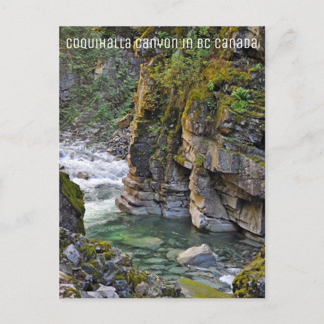 Carte Postale Canyon de Coquihalla en Colombie-Britannique Canad (Devant)