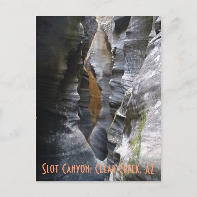 Carte Postale Canyon de fente, crique claire, AZ (Devant)