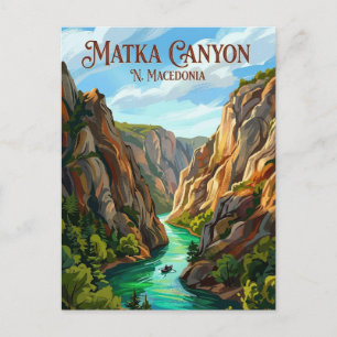 Carte Postale Canyon de Matka N. Macédoine