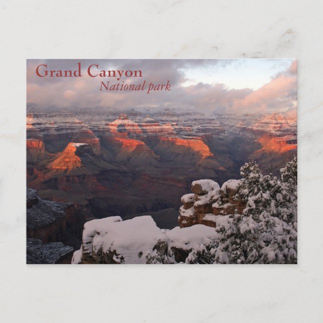 Carte Postale Canyon givré (Devant)