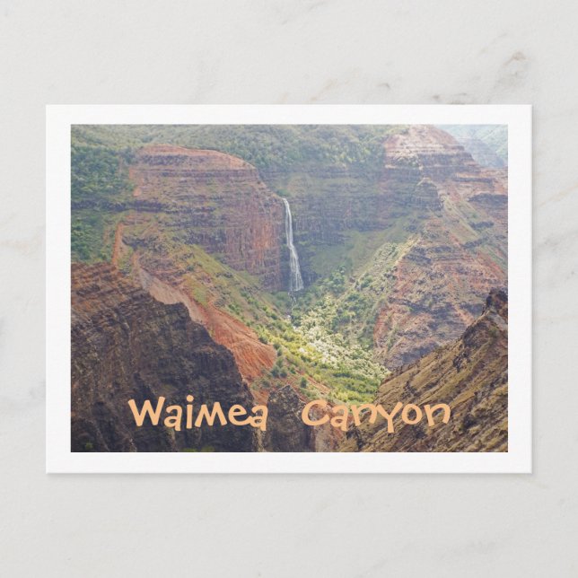 CARTE POSTALE, CANYON WAIMEA /CASCADES, KAUAI, HAW (Devant)