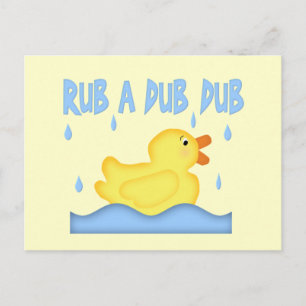 Carte Postale Caoutchouc Jaune Rub Ducb Un Dub Dub