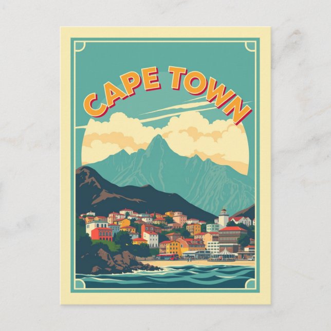 Carte Postale Cap, Afrique du Sud Motifs culturels Voyage (Devant)
