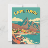 Cap, Afrique du Sud Vintage voyage rétro