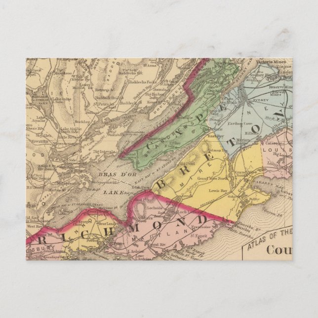 Carte Postale Cap-Breton, comté de Richmond, N.-É. (Devant)