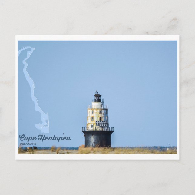 Carte Postale Cap Henlopen. (Devant)