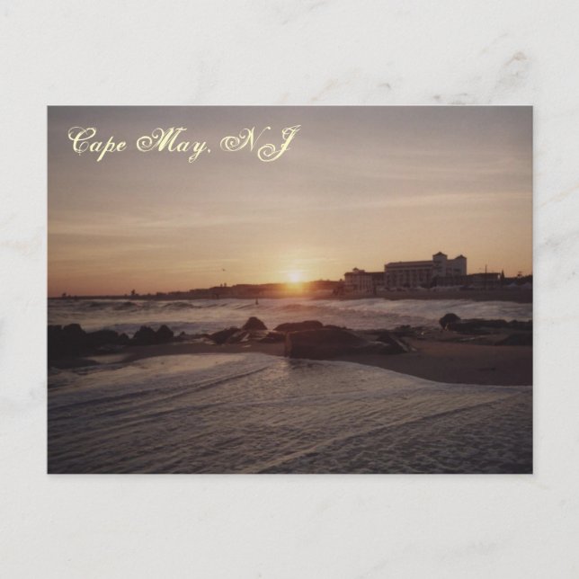 Carte Postale Cap May Sunset (Devant)