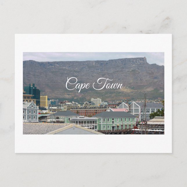 Carte Postale Cap Table Mountain Waterfront Cityscape (Devant)