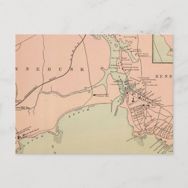 Carte Postale Cape Arundel, Kennebunkport, Maine (Devant)