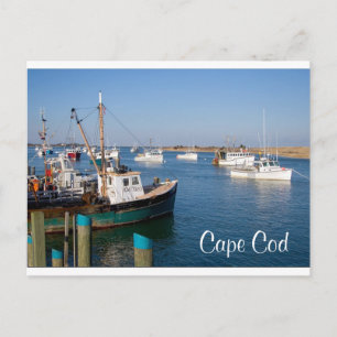 Carte Postale Cape Cod Chatham Mass Boats in Bay Post Card