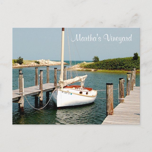 Carte postale Cape Cod MA Martha's Vineyard Harbou (Devant)