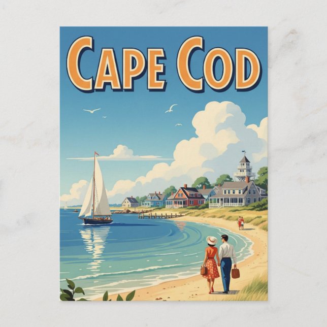 Carte Postale Cape Cod Massachusetts Travel (Devant)