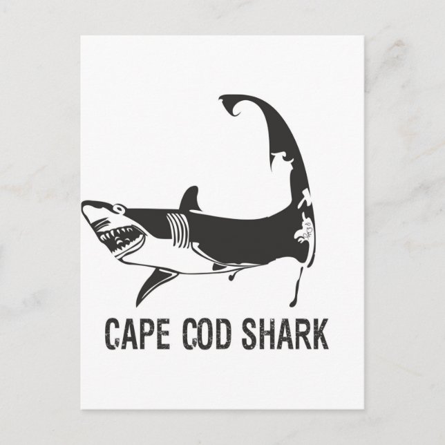 CARTE POSTALE CAPE COD SHARK (Devant)