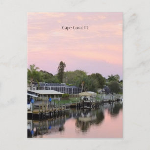 Carte Postale Cape Coral, canal de Floride