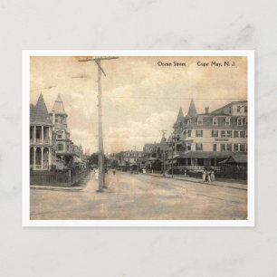Carte Postale Cape May NJ, Ocean Street, c1910 Vintage