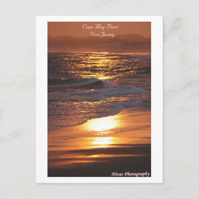 Carte Postale Cape May Point New Jersey Sunset (Devant)