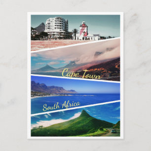 Carte Postale Cape Town Lion's Head South Africa Collage