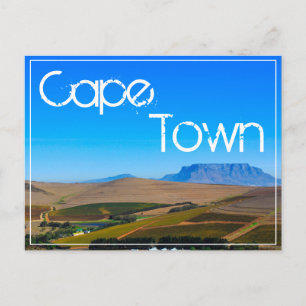 Carte Postale Cape Town Table Mountain View Paysage Nature
