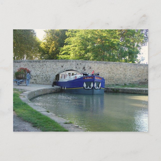 Carte Postale Capestang, canal du Midi (Devant)