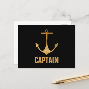 Carte Postale Capitaine, Ancre Gold