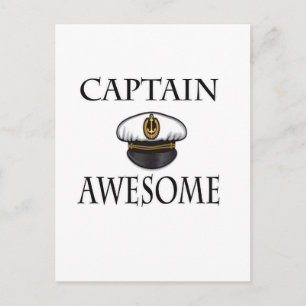 Carte Postale Capitaine Awesome