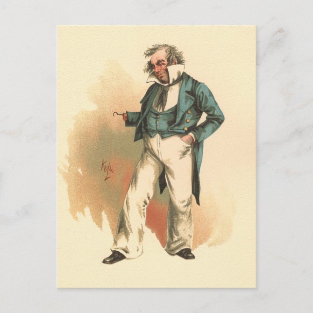 Carte Postale Capitaine Cuttle de Dombey et Son (Devant)