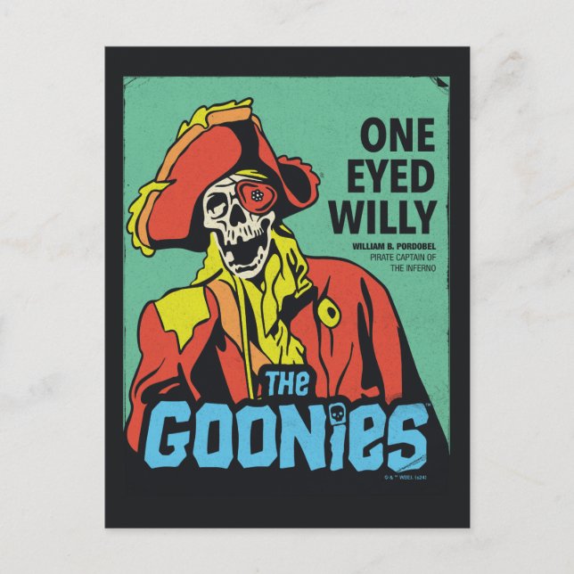 Carte Postale Capitaine de l'Inferno Willy Pirate à un oeil (Devant)
