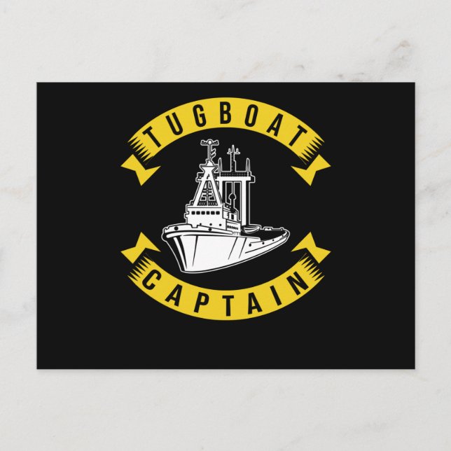 Carte Postale Capitaine de remorqueur (Devant)