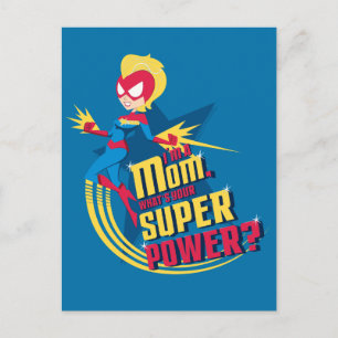 Carte Postale Capitaine Marvel   Je suis une maman