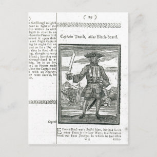 Carte Postale Capitaine Teach, Alias Black Beard