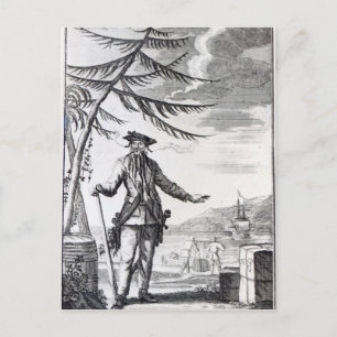 Carte Postale Capitaine Teach, communément appelé Barbe noire