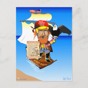 Carte Postale Capitaine Trump