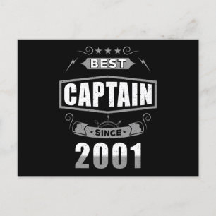 Carte Postale Capitaine's Birthday Meilleur Capitaine Since 2001