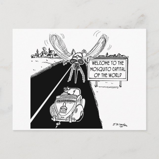 Carte Postale Capitale mondiale des moustiques (Devant)