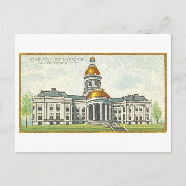 Carte Postale Capitol Building à Jefferson City, Missouri (Devant)