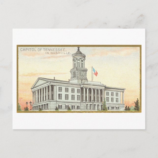 Carte Postale Capitol Building à Nashville, Tennessee (Devant)