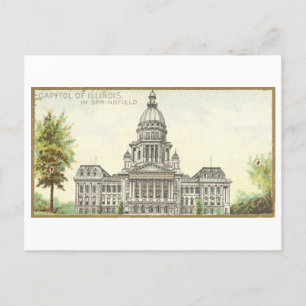 Carte Postale Capitol Building à Springfield, Illinois