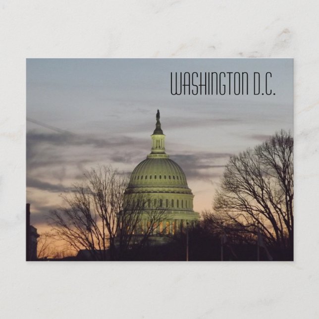 Carte Postale Capitol Building Dome Washington D.C. (Devant)