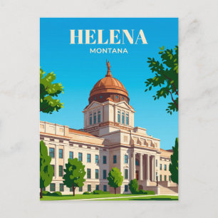 Carte Postale Capitol de l'État du Montana aux États-Unis