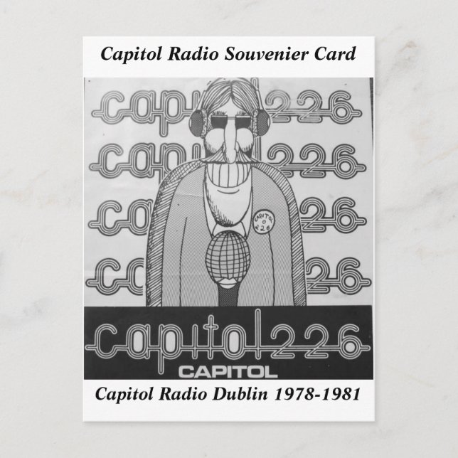 Carte Postale Capitol Radio Dublin Irlande Souvenier (Devant)